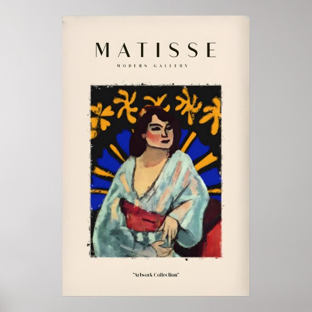Impresiones de arte de Matisse - Mujer Bata Abstra (Frente)