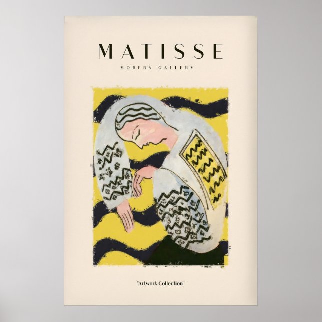 Impresiones de arte de Matisse - Mujer descansando (Frente)