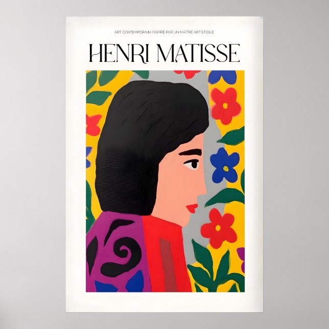 Impresiones de arte de Matisse - Mujer floral (Frente)