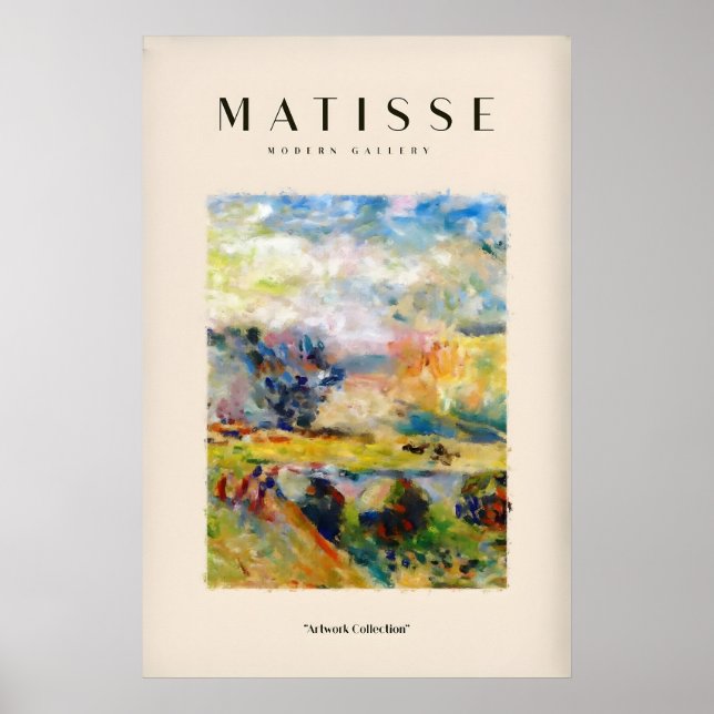 Impresiones de arte de Matisse - Paisaje abstracto (Frente)