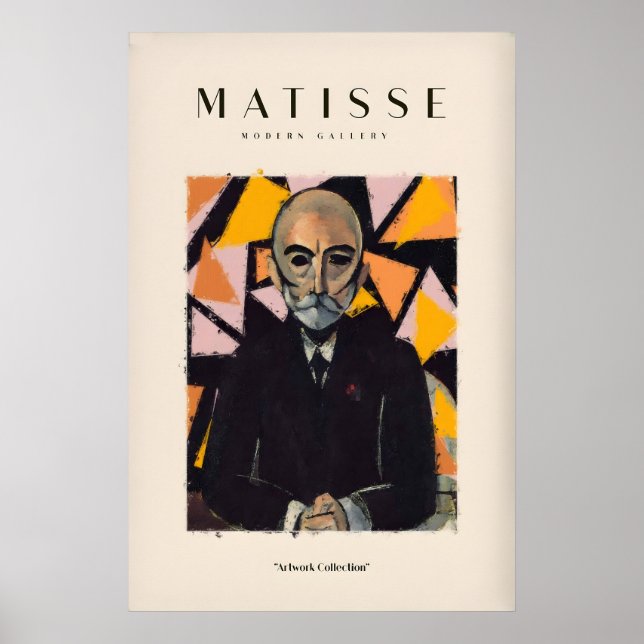 Impresiones de arte de Matisse - Retrato de hombre (Frente)