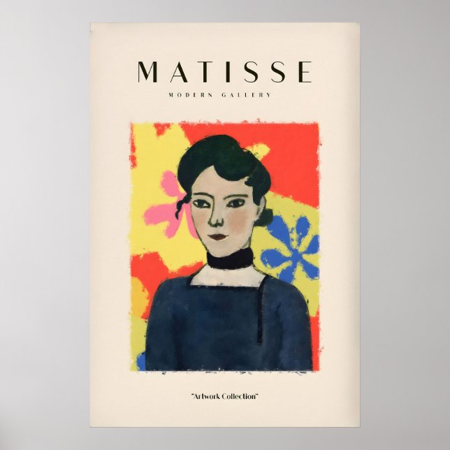 Impresiones de arte de Matisse - Retrato de mujer  (Frente)