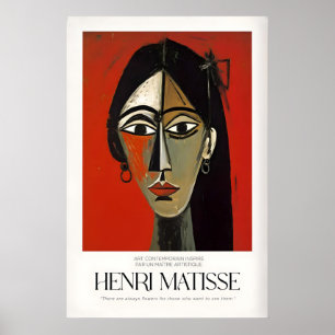 Impresiones de arte de Matisse - Retrato de mujer