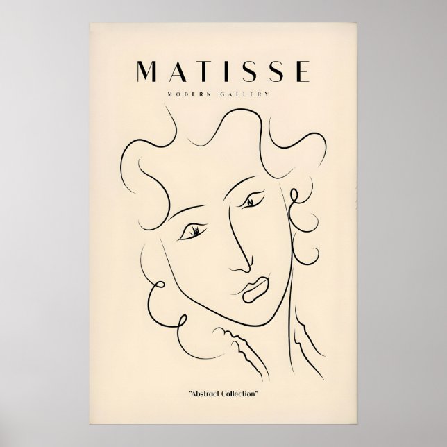 Impresiones de arte de Matisse - Rostro de damas d (Frente)