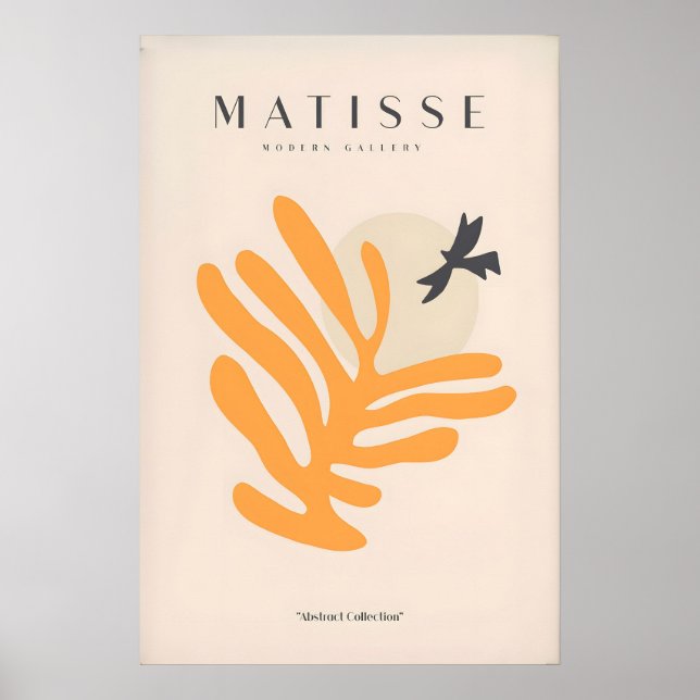 Impresiones de arte de Matisse - Silueta de pájaro (Frente)