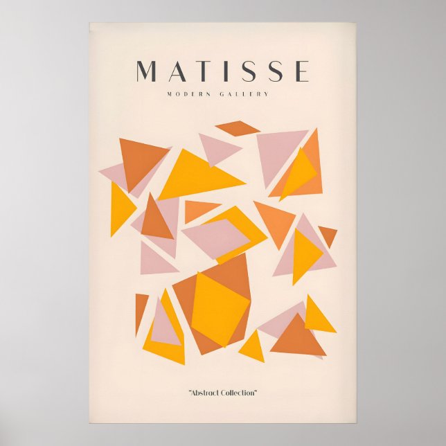 Impresiones de arte de Matisse - Triángulos geomét (Frente)