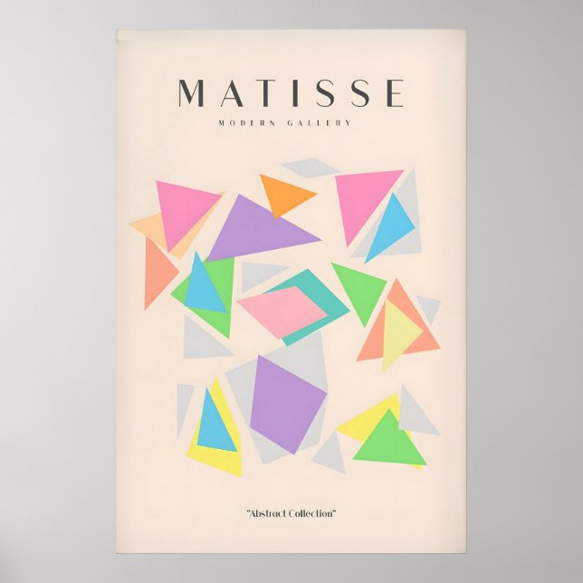Impresiones de arte de Matisse - Triángulos geomét (Frente)