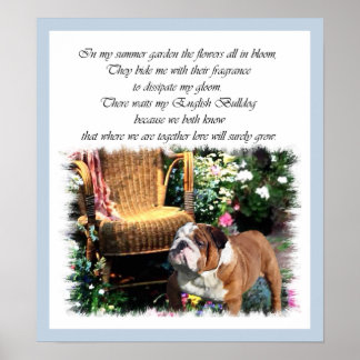 Impresiones de arte en Bulldog inglés