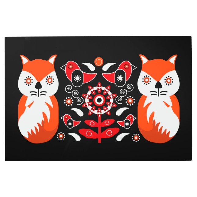 Impresiones de arte folclórico escandinavo | Fleec (Anverso)