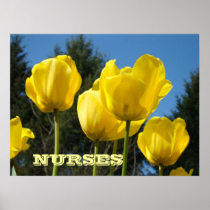 Impresiones de arte para ENFERMERAS Tulipanes amar