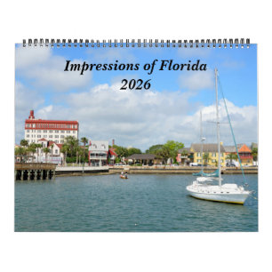 Impresiones de Calendario 2026 de Florida