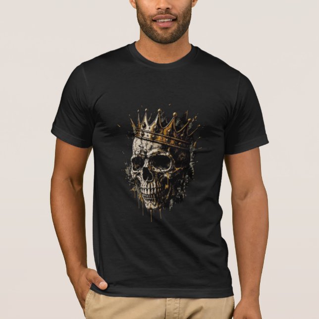 Impresiones de camisetas de cráneos trendy para am (Anverso)
