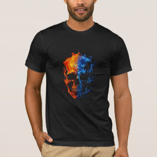 Impresiones de camisetas de cráneos trendy para am