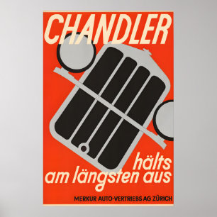 Impresiones de carteles antiguos de Chandler Auto