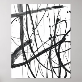 Impresiones de dibujos de líneas abstractas minima