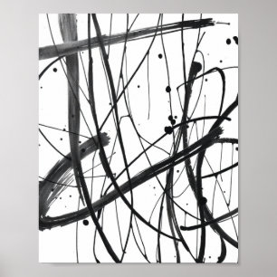 Impresiones de dibujos de líneas abstractas minima