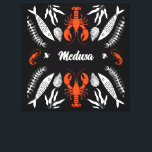 Impresiones de estilo Art Deco de marisco<br><div class="desc">Impresiones De Decoración De Mariscos.© Copyright HGIFY Store solamente. Todos Los Derechos Reservados. Vea Otro Color En Nuestra Impresionante Tienda. AÑADIR TU TEXTO DE NEGOCIOS A ESTE DISEÑO INCREÍBLE.</div>