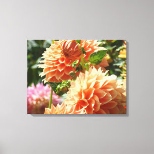 Impresiones de fotografía en lienzo de flores de d