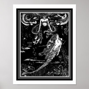 Impresiones de Harry Clarke Nouveau de "Seawitch &