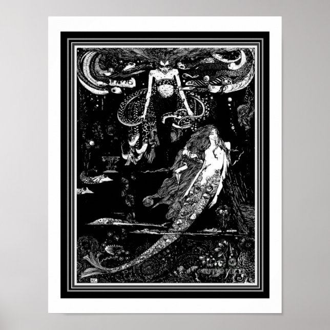 Impresiones de Harry Clarke Nouveau de "Seawitch & (Frente)