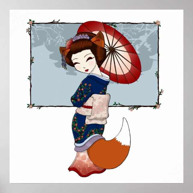 Impresiones de Kitsune Geisha (Frente)