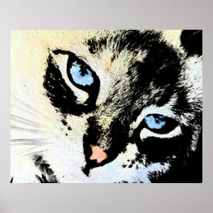 Impresiones de la lona del gato de la tinta