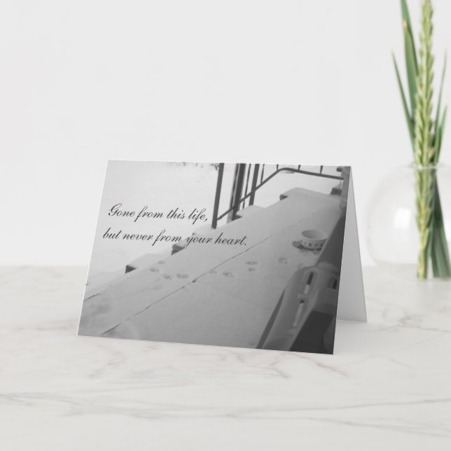 Impresiones de la pata en la tarjeta de (Anverso)