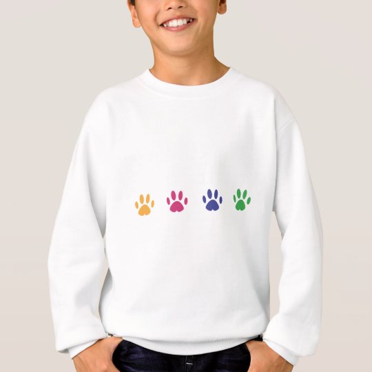 Impresiones de la pata sudadera
