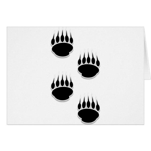 Impresiones de la pintura de oso negro (Anverso (Horizontal))