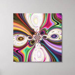 Impresiones de lienzo de colores cósmicos 5 Swirls