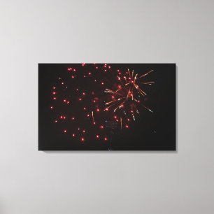 Impresiones de lienzo de fuegos artificiales