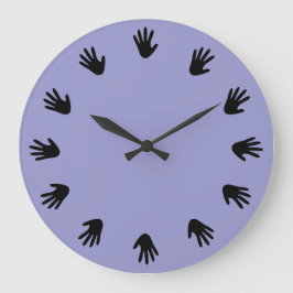 Impresiones de mano Reloj de pared