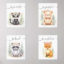 Impresiones de nutrientes de animales de la madera