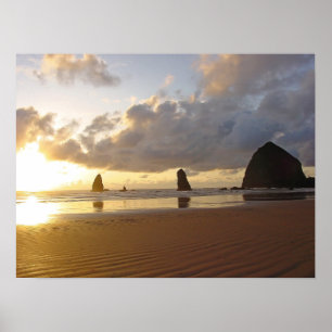 Impresiones de Oregon de la playa del cañón