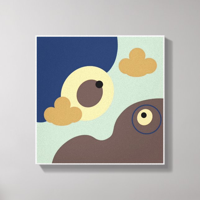 Impresiones de pájaro marrón de arte simple origin (Anverso)