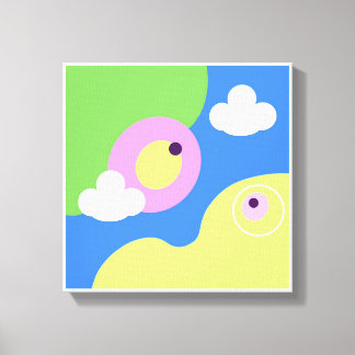 Impresiones de pájaros azules de arte simple origi