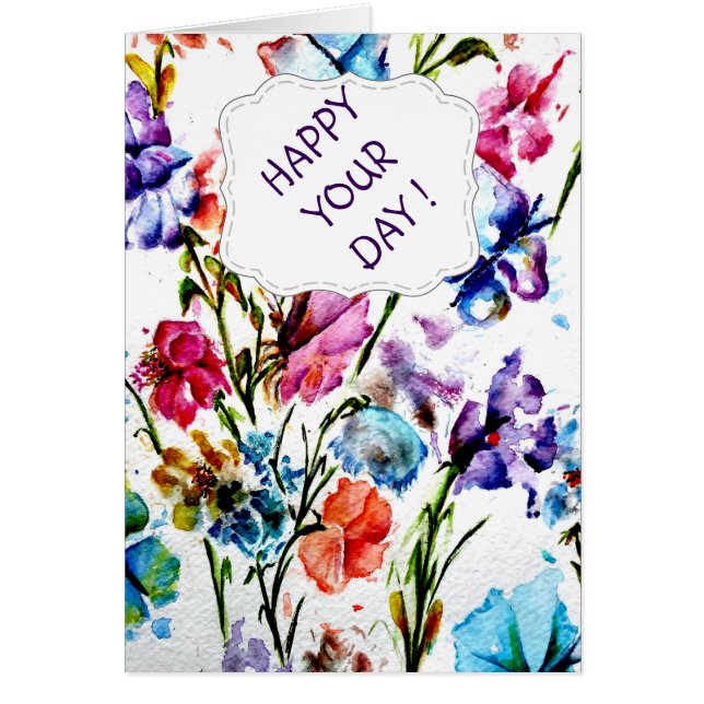 IMPRESIONES DE PAPA DE PUPPY | TARJETA DE OCASIÓN (Frente)