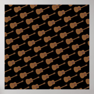 impresiones de pared de guitarras acústicas