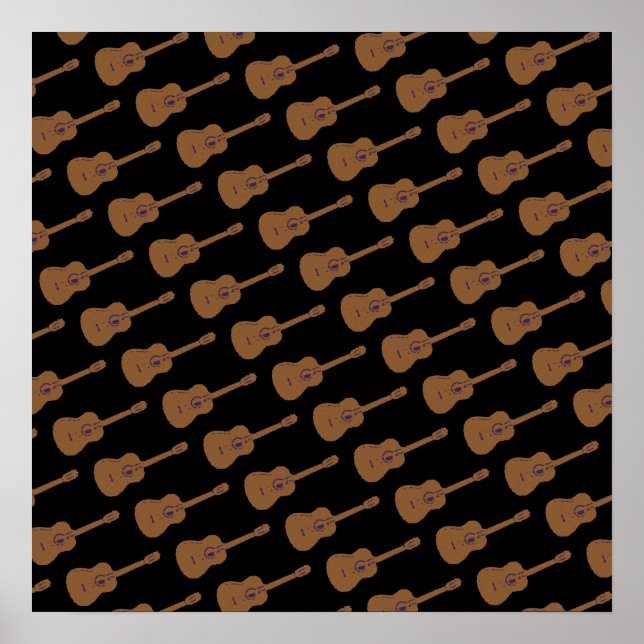 impresiones de pared de guitarras acústicas (Frente)