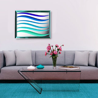 Impresiones de Relieve metalizado de los mares car