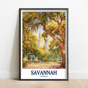 Impresiones de Savannah GA - Forsyth Park - Catedr