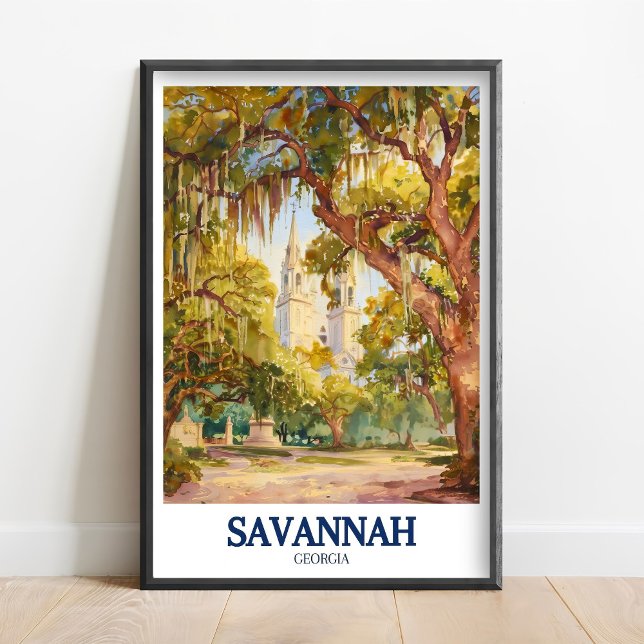 Impresiones de Savannah GA - Forsyth Park - Catedr (Subido por el creador)