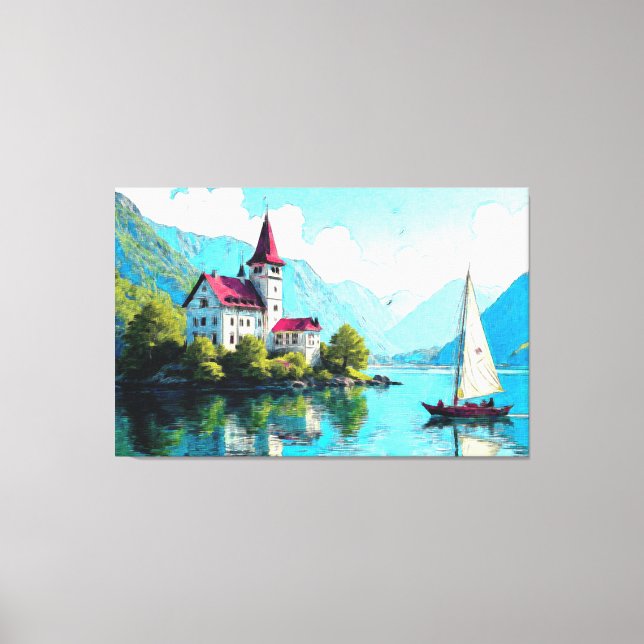 Impresiones de serenidad: Castillo de Lakeside en  (Anverso)