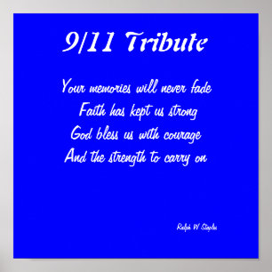 Impresiones de tributo de 9/11