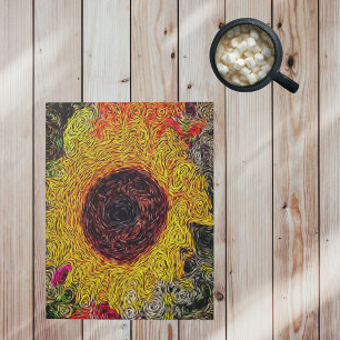 Impresiones de un Bloc de notas de girasol