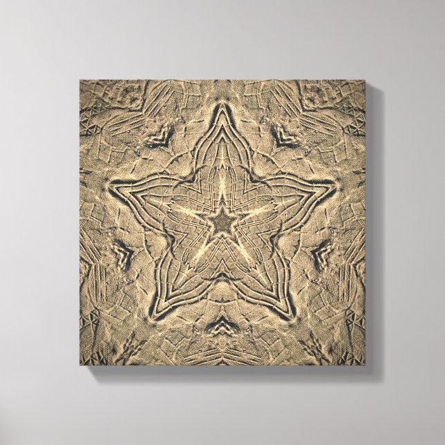 Impresiones de zapatos en la arena Mandala 2 (Anverso)