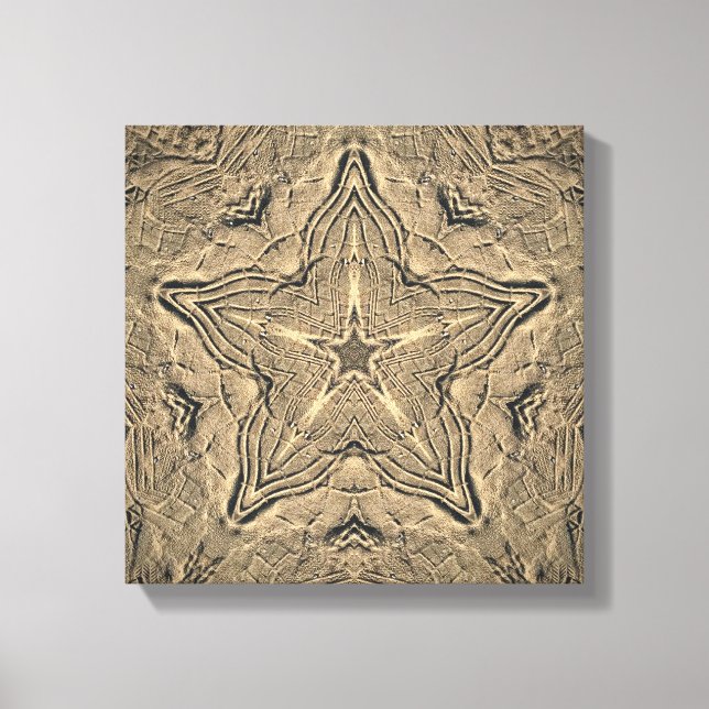 Impresiones de zapatos en la arena Mandala 2 (Anverso)