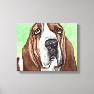 Impresiones del arte de la lona de Basset Hound