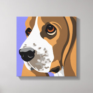 Impresiones del arte de la lona de Basset Hound