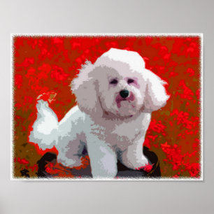 Impresiones del arte pop de Bichon Frise